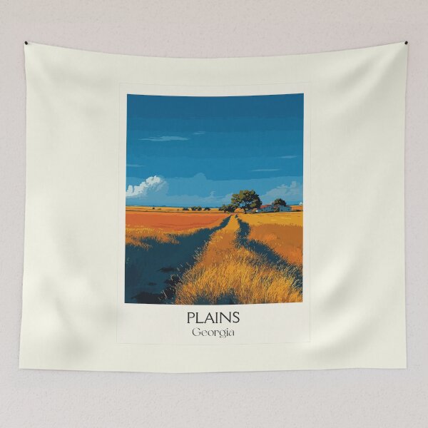 Artikelvorschau, Plains Georgia Ackerland Kunstdruck entworfen und verkauft von TuncGK.