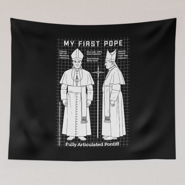 Item preview, My First Pope Joke Action Figure Funny Holy Father Church designed and sold by GrandeDuc.