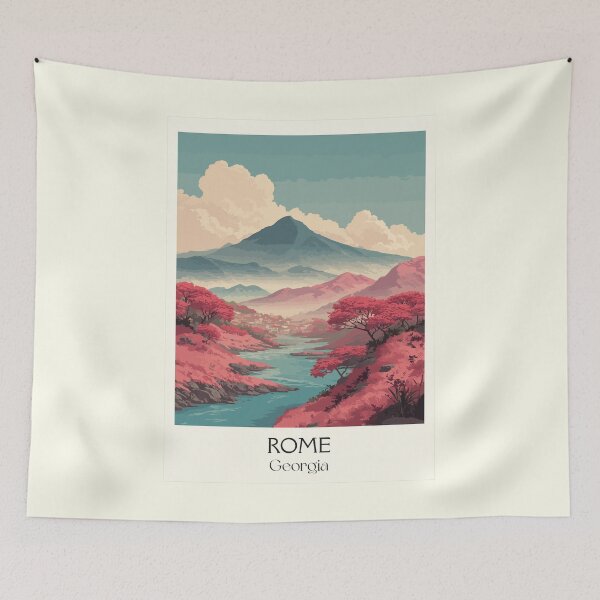 Item preview, Rome Georgia River Valley Art Print designed and sold by TuncGK.