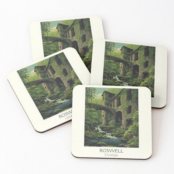 Item preview, Roswell Georgia Mill Waterfall Art Print designed and sold by TuncGK.