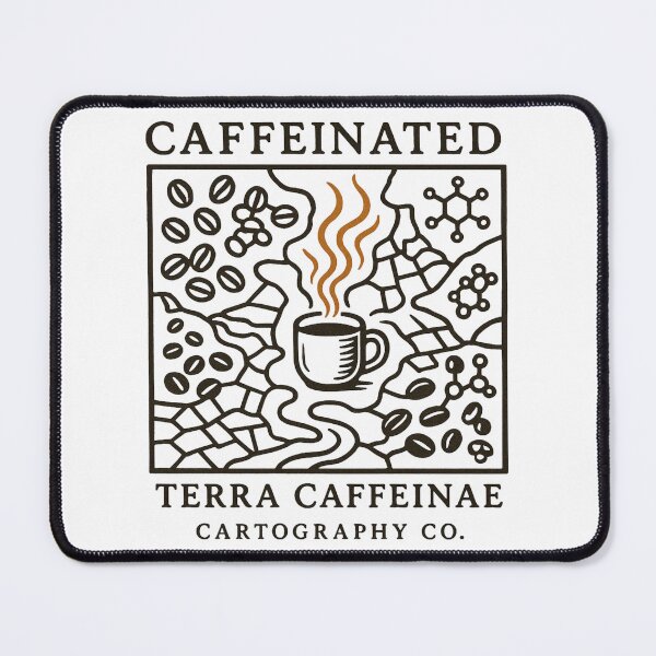 Item preview, The Caffeinated Cartographer designed and sold by JavaJokeTees.
