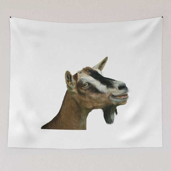 Item preview, Smirking Goat with Side-Eye Sass designed and sold by DariaOltes.