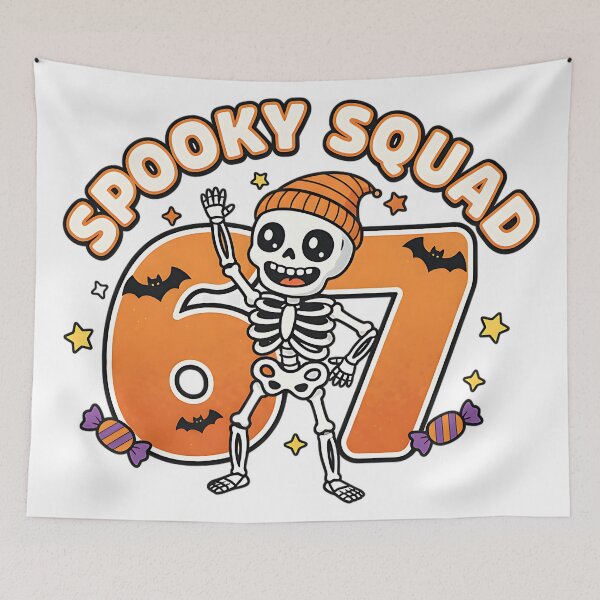 Item preview, 67 Spooky Squad Skeleton Dance Halloween Fun Design designed and sold by ArtDesignTp.