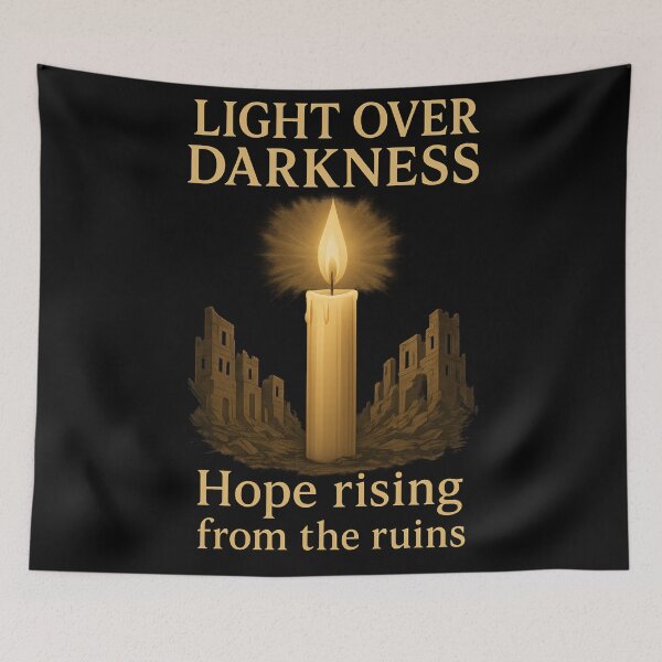 Item preview, Light Over Darkness – Hope Rising from the Ruins designed and sold by ArcadiaSilence.