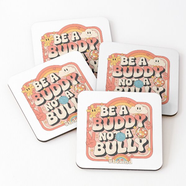 Item preview, Be A Buddy Not A Bully Retro Peace And Love Design designed and sold by ArtDesignTp.