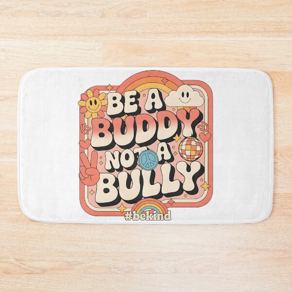 Item preview, Be A Buddy Not A Bully Retro Peace And Love Design designed and sold by ArtDesignTp.