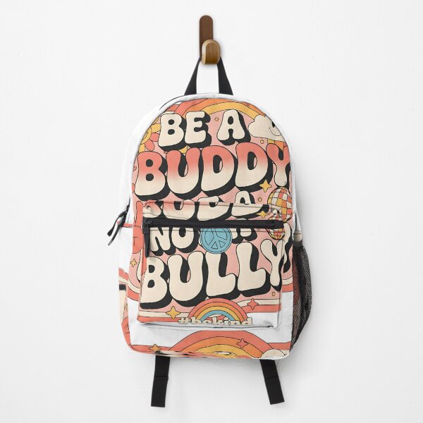 Item preview, Be A Buddy Not A Bully Retro Peace And Love Design designed and sold by ArtDesignTp.