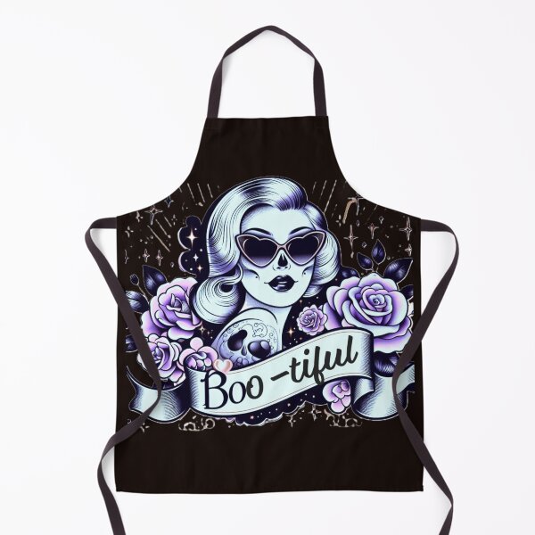 Item preview, Glamorous Ghost 'Boo-tiful' Design with Flowers and Sparkles designed and sold by GardenReign.
