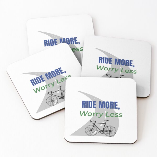 Item preview, Ride More Worry Less – Cycling Quote designed and sold by J0b4t.
