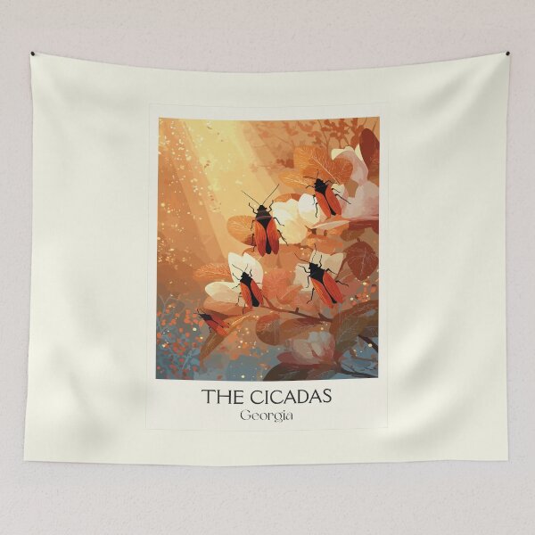 Item preview, The Cicadas Georgia Art Print designed and sold by TuncGK.