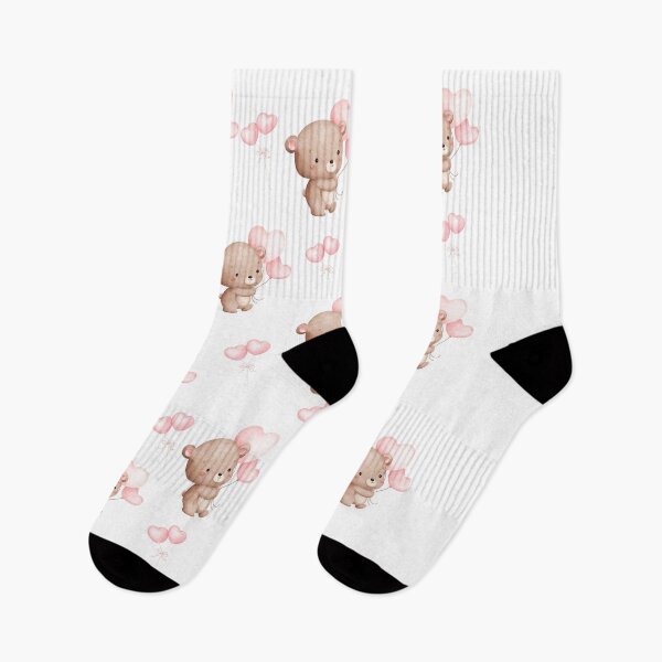 Item preview, Cute Teddy Bear with Heart Balloons – Adorable Valentine Aesthetic T-Shirt designed and sold by MaisRosesStore.