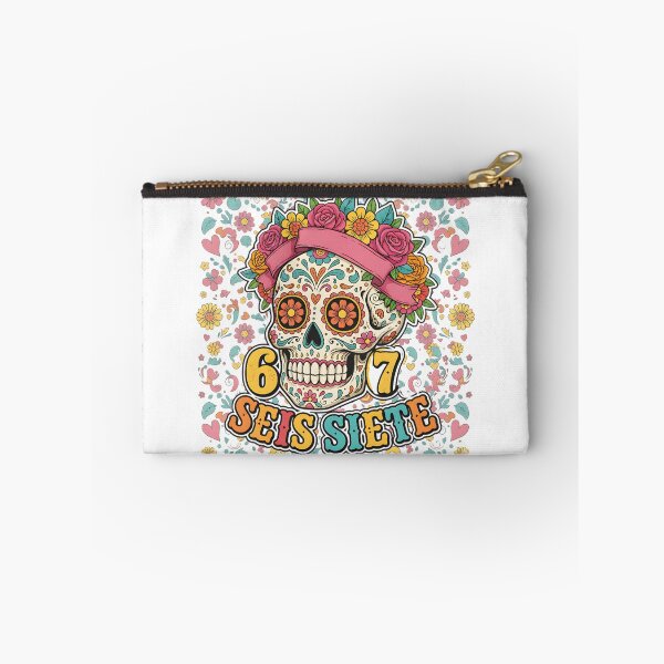 Item preview, Seis Siete 67 Colorful Skull Mexican Heritage Design designed and sold by ArtDesignTp.