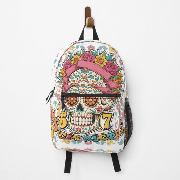 Item preview, Seis Siete 67 Colorful Skull Mexican Heritage Design designed and sold by ArtDesignTp.