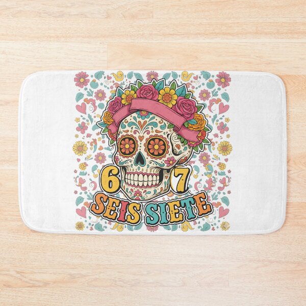 Item preview, Seis Siete 67 Diseño de herencia mexicana con calavera colorida designed and sold by ArtDesignTp.