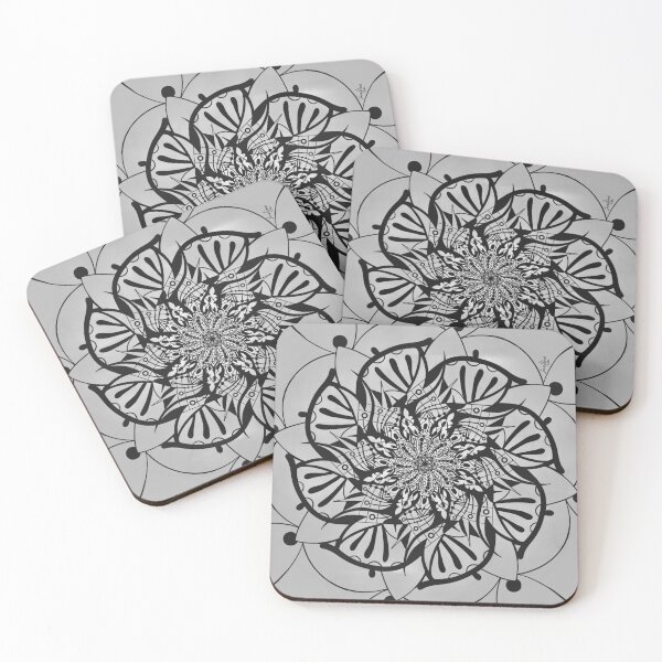 Item preview, Into the Heart Mandala - Inanna’s Decent - Noir - Mindful Mandalas for the Spirit  - Sacred Geometry for Meditation Spaces designed and sold by Loveflows.