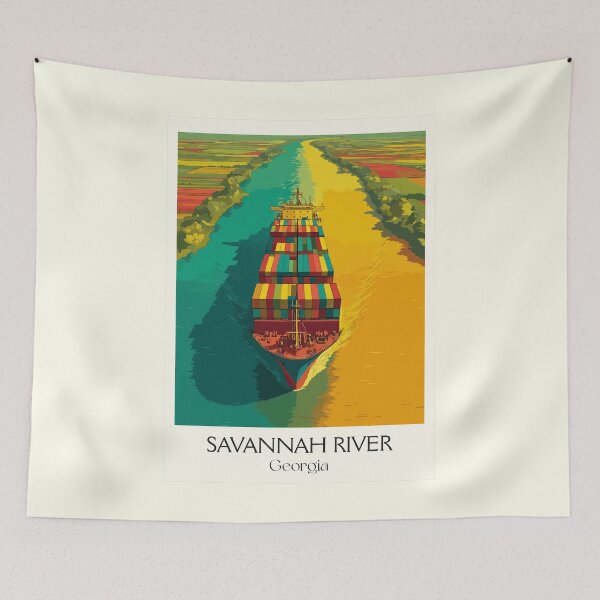 Item preview, Savannah River Georgia Art Print designed and sold by TuncGK.
