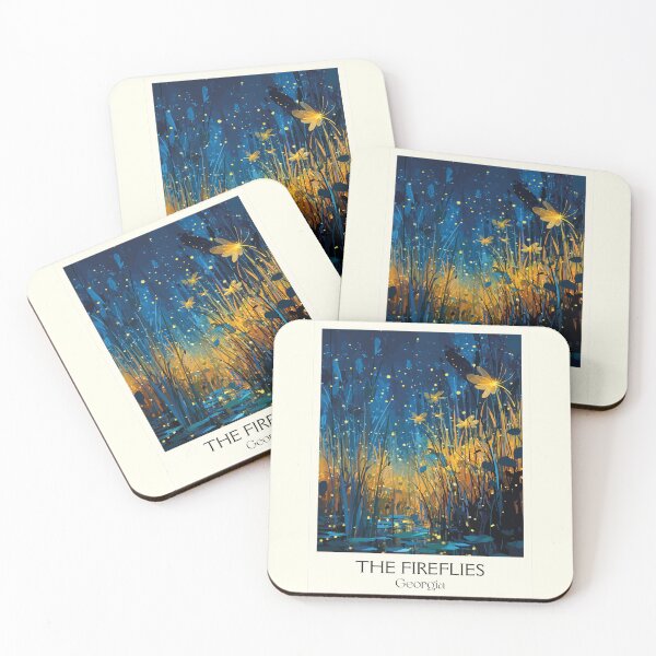 Item preview, Georgia Fireflies at Dusk Art Print designed and sold by TuncGK.