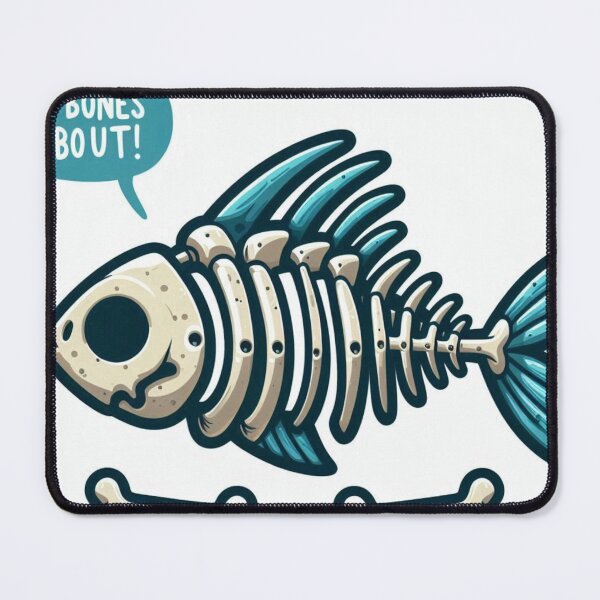 Item preview, No Bones About It – Skeleton Fish Halloween Design designed and sold by MysticOMG.