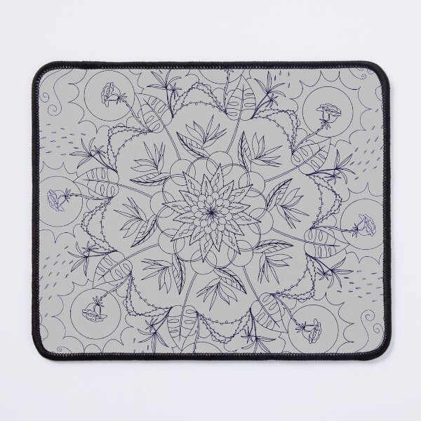 Aperçu de l'œuvre Plante positive - Mandalas de pleine conscience pour l'esprit - Géométrie sacrée pour les espaces de méditation créée et vendue par Loveflows.