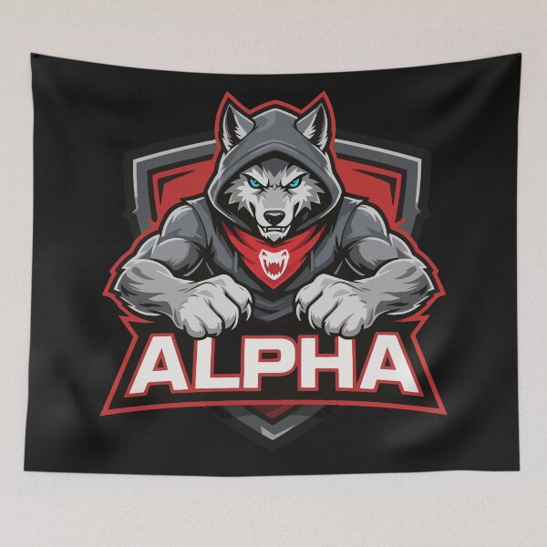 Item preview, Alpha Wolf Gaming Emblem designed and sold by xmoudx.