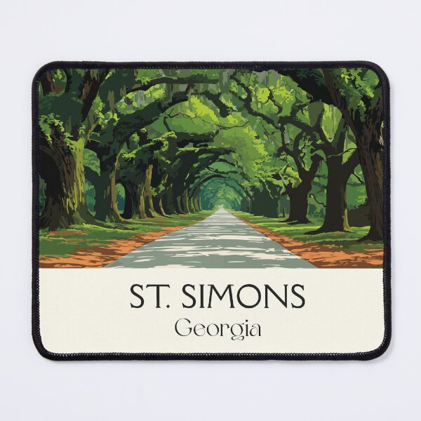 Item preview, St. Simons Island Georgia Avenue of Oaks Art Print designed and sold by TuncGK.