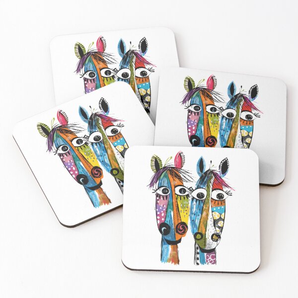 Item preview, two Abstract Funny Horses designed and sold by Judy'sGoodstuff.