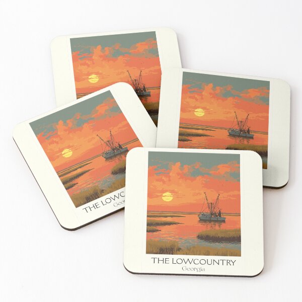 Item preview, Georgia Lowcountry Sunset Art Print designed and sold by TuncGK.