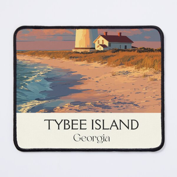 Item preview, Tybee Island Georgia Lighthouse Art Print designed and sold by TuncGK.