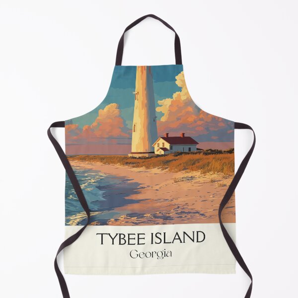 Item preview, Tybee Island Georgia Lighthouse Art Print designed and sold by TuncGK.