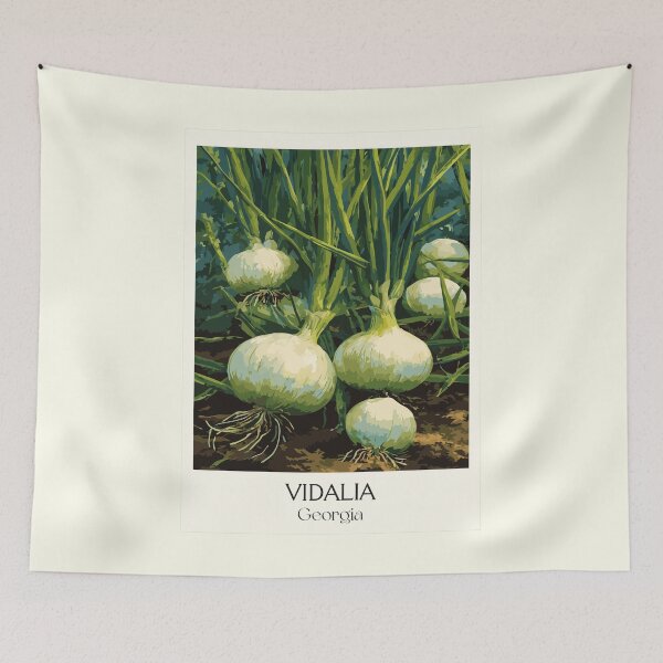 Item preview, Vidalia Georgia Sweet Onion Art Print designed and sold by TuncGK.