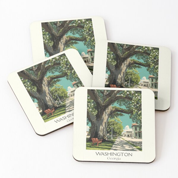 Item preview, Washington Georgia Historic Oak Tree Art Print designed and sold by TuncGK.