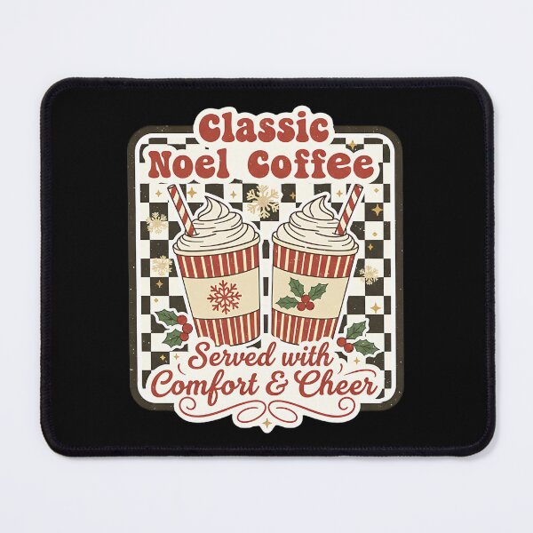Item preview, Classic Noël Coffee Shirt – Retro Christmas Coffee Lover Gift – Festive Holiday Café Tee, Cozy Winter Vintage Aesthetic designed and sold by justyna-s28.