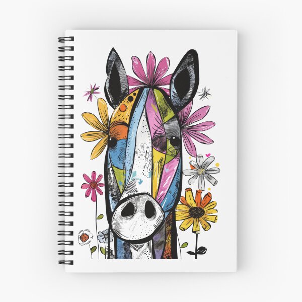 Item preview, Abstract Funny Horse with flowers designed and sold by Judy'sGoodstuff.