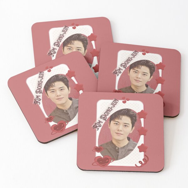Item preview, Kim Dong-jun (김동준) Korean Actor Kdrama Card Red Aesthetic Collage Design designed and sold by AJUNICE STUDIO.