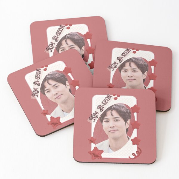 Item preview, Kim Ji-seok (김지석) Korean Actor Kdrama Card Red Aesthetic Collage Design designed and sold by AJUNICE STUDIO.