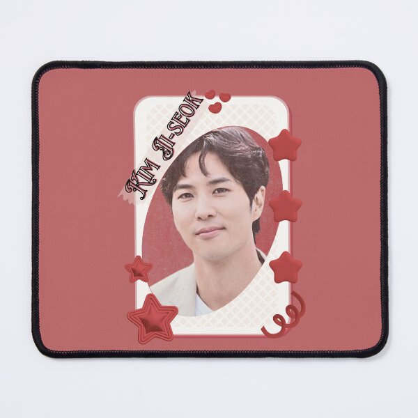 Item preview, Kim Ji-seok (김지석) Korean Actor Kdrama Card Red Aesthetic Collage Design designed and sold by AJUNICE STUDIO.