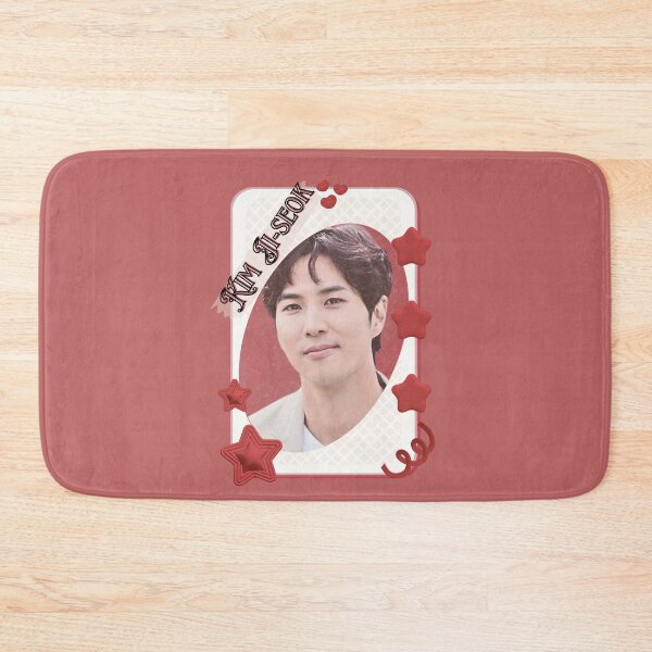 Item preview, Kim Ji-seok (김지석) Korean Actor Kdrama Card Red Aesthetic Collage Design designed and sold by AJUNICE STUDIO.