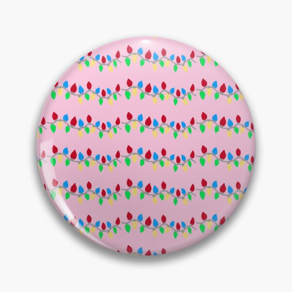 Item preview, Festive Christmas String Lights on Pink designed and sold by DanielleGensler.
