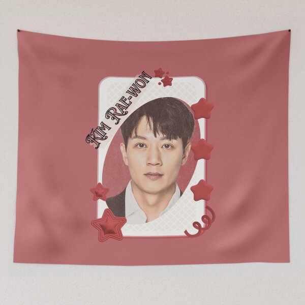 Item preview, Kim Rae-won (김래원) Korean Actor Kdrama Card Red Aesthetic Collage Design designed and sold by AJUNICE STUDIO.