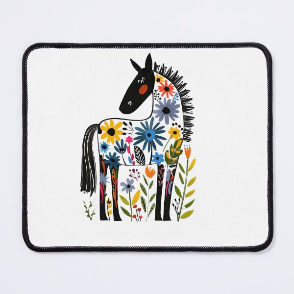 Item preview, Standing Abstract Funny Horse withFlowers designed and sold by Judy'sGoodstuff.