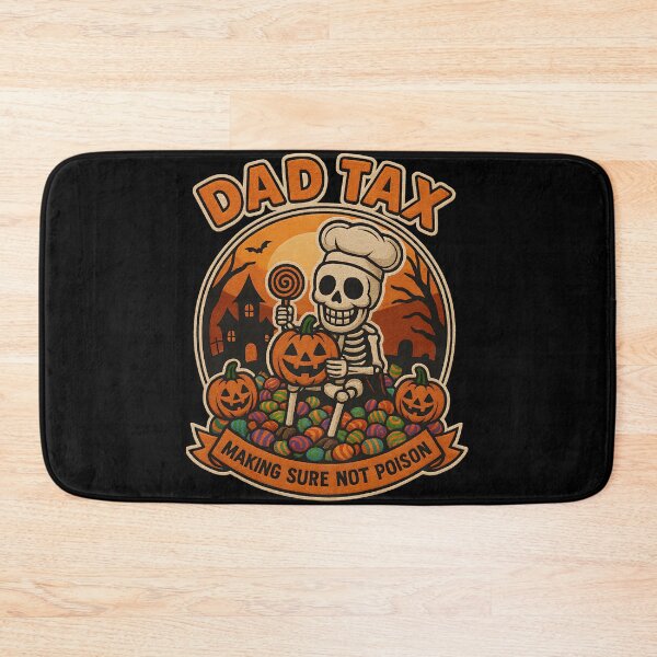 Item preview, Dad Tax Skeleton Funny Halloween Candy Check Design designed and sold by ArtDesignTp.