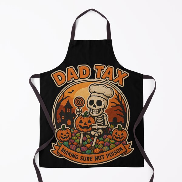 Item preview, Dad Tax Skeleton Funny Halloween Candy Check Design designed and sold by ArtDesignTp.