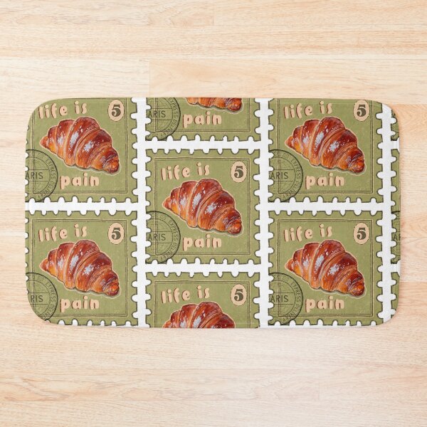 Item preview, Life is Pain (Croissant) designed and sold by missfleur.