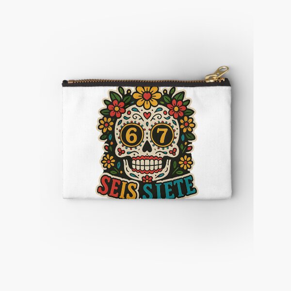 Item preview, Seis Siete 67 Floral Sugar Skull Day Of The Dead Design designed and sold by ArtDesignTp.