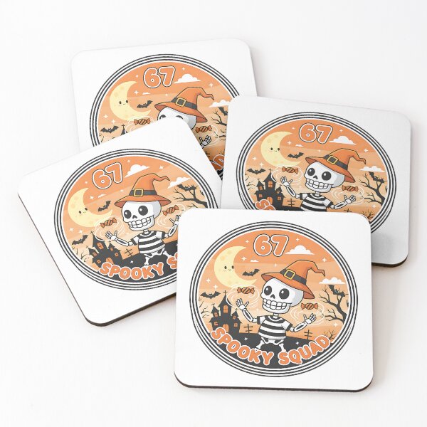 Item preview, 67 Spooky Squad Skeleton Halloween Scene Design designed and sold by ArtDesignTp.