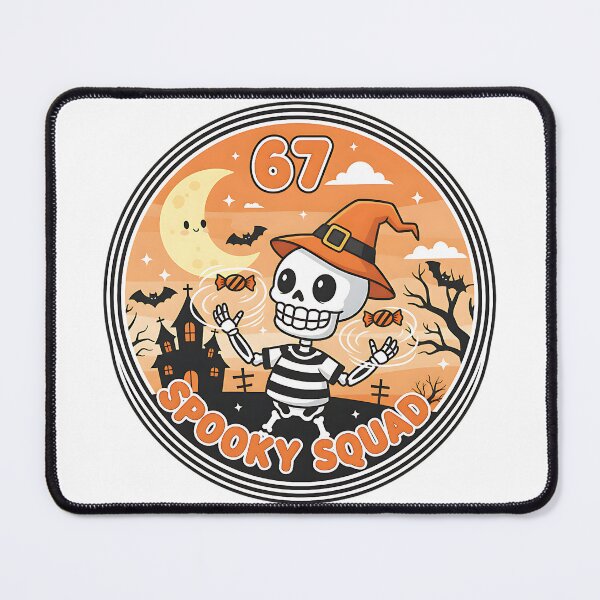 Item preview, 67 Spooky Squad Skeleton Halloween Scene Design designed and sold by ArtDesignTp.