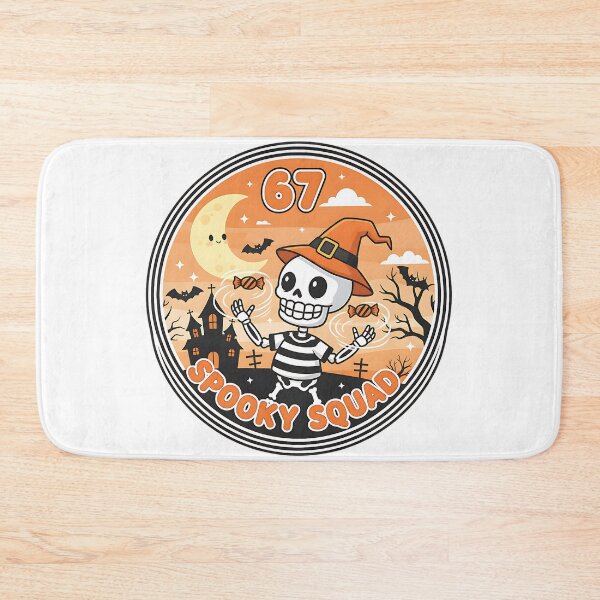Item preview, 67 Spooky Squad Skeleton Halloween Scene Design designed and sold by ArtDesignTp.