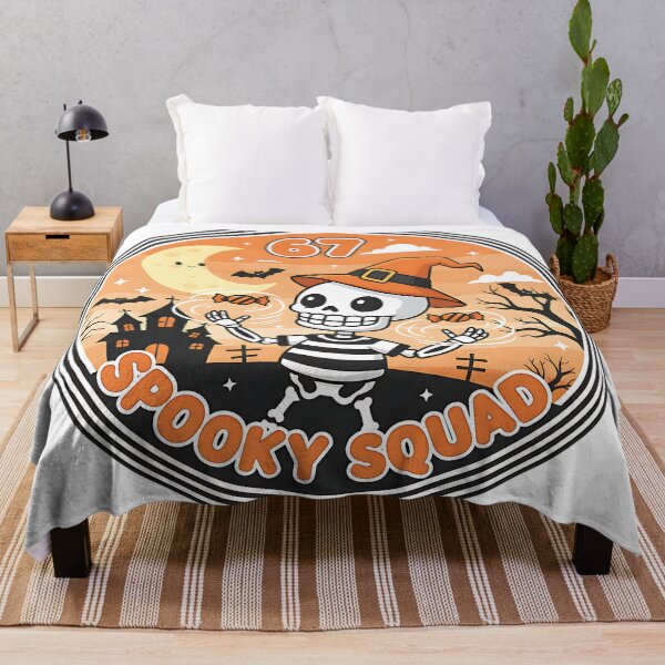 Item preview, 67 Spooky Squad Skeleton Halloween Scene Design designed and sold by ArtDesignTp.