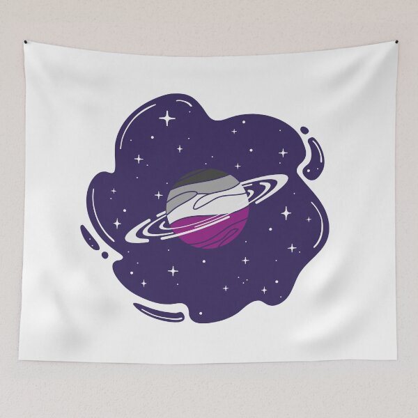 Item preview, Asexual Flag Planet – Subtle LGBTQ+ Pride for Everyday Wear designed and sold by SafeSpace-co.