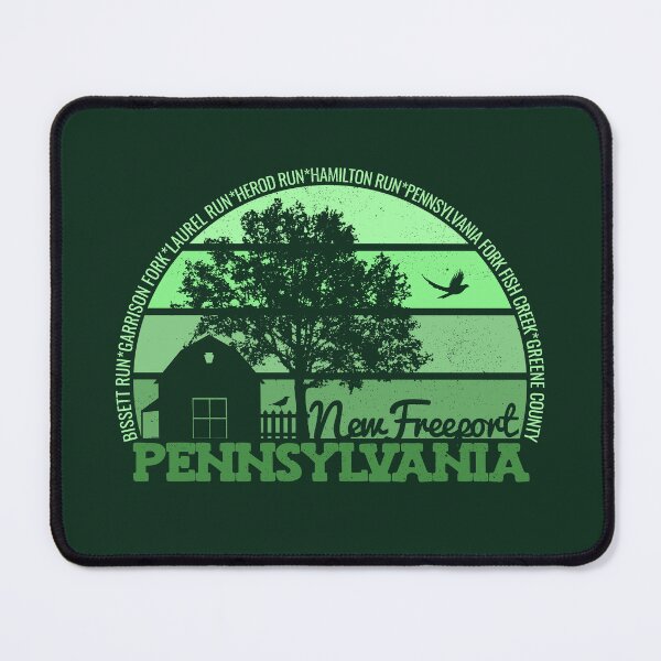 Item preview, New Freeport Pennsylvania Sunset Retro Vintage Local Pride Logo designed and sold by CRHPOD20.